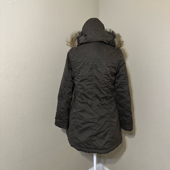 Snobbish Green Hooded Faux Fur Parka Size: Medium - Picture 6 of 9